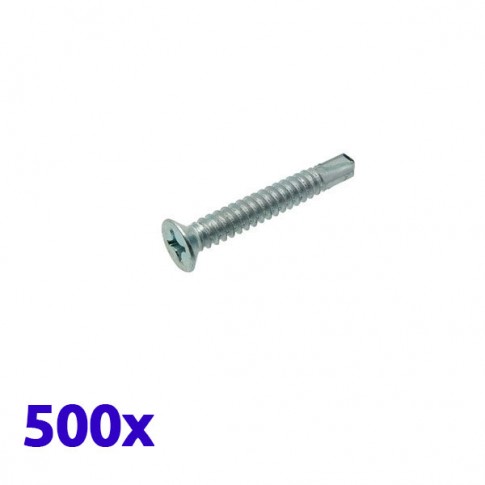 Pack de 500 vis autoperceuses 4.8x32 à tête fraisée