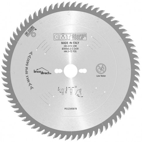 Disque de coupe 300mm 72 dents pour Bois CMT