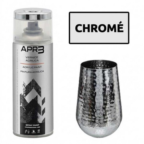 Peinture couleur Métaux Chromé 400ml APR3