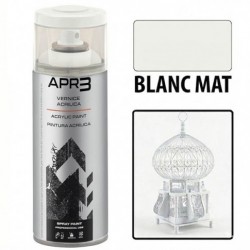 Peinture acrylique RAL 9010 Blanc mât 400ml APR3