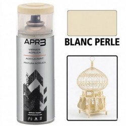 Peinture acrylique RAL 1013 Blanc Perle 400ml APR3