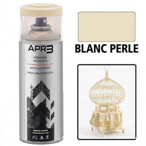 Peinture acrylique RAL 1013 Blanc Perle 400ml
