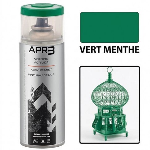 Peinture acrylique RAL 6029 Vert Menthe 400ml APR3