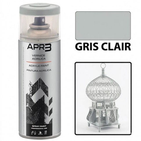 Peinture acrylique RAL 7035 Gris Clair 400ml APR3