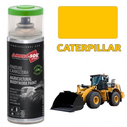 Peinture de finition Engins Jaune Caterpillar 400ml AMBRO-SOL