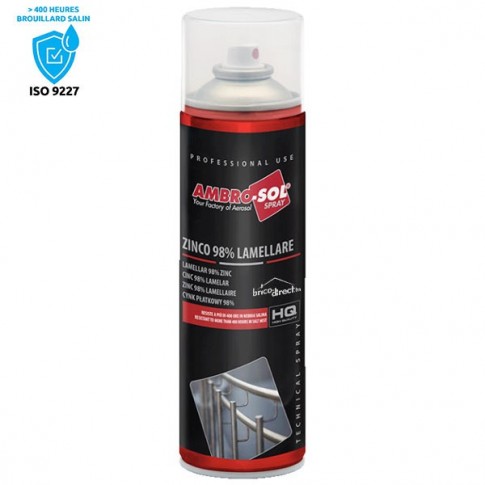 Galvanisation Zinc Lamellaire 98% 500ml AMBRO-SOL