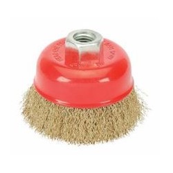 Brosse métallique pour meule à disques