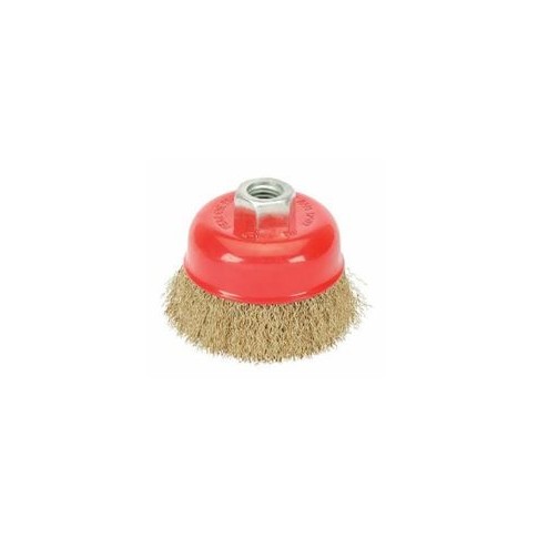Brosse métallique pour meule à disques