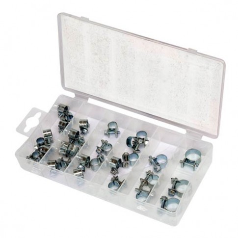 Coffret de 30 colliers de serrage à vis YATO