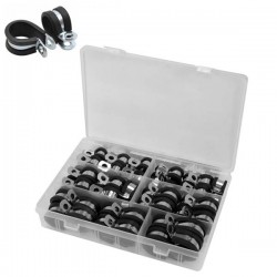 Coffret de 52 colliers de fixation isophoniques en P en Inox YATO