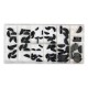 Coffret de 80 clavettes demi-lunes YATO