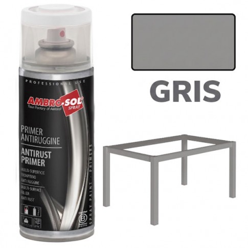 Peinture Anti Rouille Gris 400ml AMBRO-SOL
