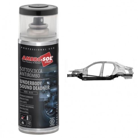 Spray anti-gravillon et anticorrosion noir 400ml AMBRO-SOL
