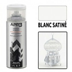 Peinture acrylique RAL 9010 Blanc satiné 400ml APR3
