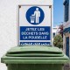 Pictogramme Plaque POUBELLE 200x300mm