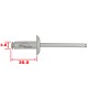 Boîte 100 rivets Aluminium 4,8x30