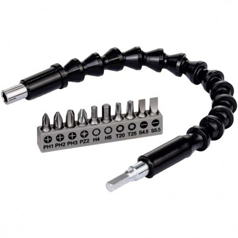 Jeu de 10 embouts avec extension flexible BOSCH