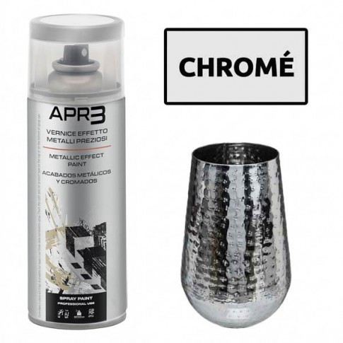 Peinture couleur Métaux Chromé 400ml APR3