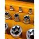 Jeu de 14 Douilles TORX femelles pour clés 1/4" 1/2" et 3/8" tolsen