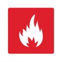 Pictogramme Plaque INFLAMMABLE 500x600mm