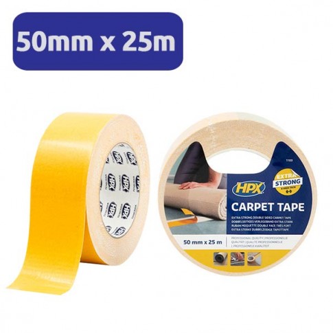 Adhésif double face pour tapis et moquettes 50mmx25M HPX 1100