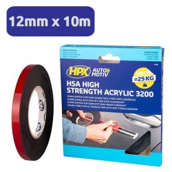 Adhésif double face Extra Fort pour l'automobile et la signalétique 12mmx10M HPX 3200