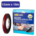 Adhésif double face Extra Fort pour l'automobile et la signalétique 12mmx10M HPX 3200