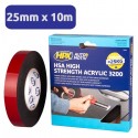 Adhésif double face Extra Fort pour l'automobile et la signalétique 25mmx10M HPX 3200