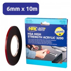 Adhésif double face Extra Fort pour l'automobile et la signalétique 6mmx10M HPX 3200