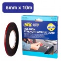 Adhésif double face Extra Fort pour l'automobile et la signalétique 6mmx10M HPX 3200