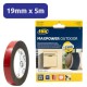 Adhésif double face Extra Fort spécial extérieur 19mmx5M HPX 3100