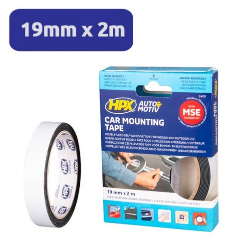 Adhésif double face mousse pour l'automobile 19mmx2M HPX 2400