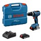 Perceuse-Visseuse à percussion sans fil GSB 18V-65 + 2 batteries BOSCH