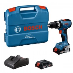 Perceuse-Visseuse à percussion sans fil GSB 18V-65 + 2 batteries BOSCH