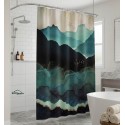 Rideau de douche Bleu Montagne 180x200cm