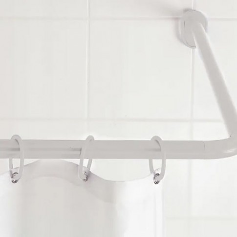 Tringle de rideau de douche de coin 80x80