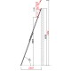Echelle double en aluminium 2x4m ALUMED