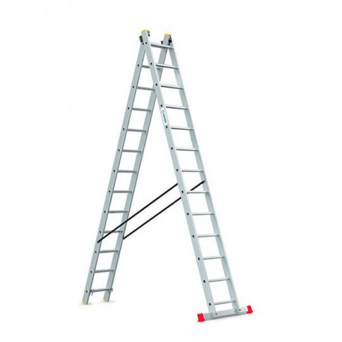 Echelle double en aluminium 2x4m ALUMED