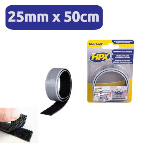 Bande scratch extra-Fort DUO-GRIP 25mm x 50cm HPX 1830