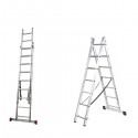 Echelle double en aluminium 2x2m LITAN
