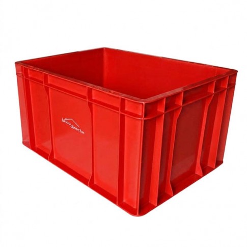 Bac de stockage Industriel C3 Rouge 40X30X22cm ELSOPLAST