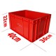 Bac de stockage Industriel C3 Rouge 40X30X22cm ELSOPLAST