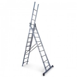Echelle triple en aluminium 3x3m ALUMED