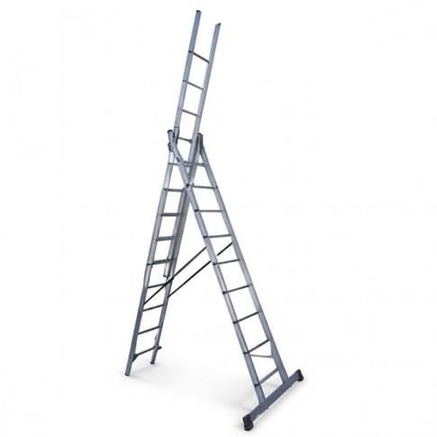 Echelle triple en aluminium 3x3m ALUMED