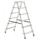 Escabeau double en aluminium 6 marches