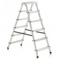 Escabeau double en aluminium 6 marches