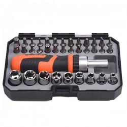 Kit tournevis et douilles à cliquet 39 pièces HARDEN