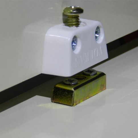 Taquet d'assemblage d'angle à Vis Blanc
