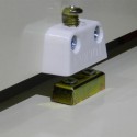 Taquet d'assemblage d'angle à Vis Blanc