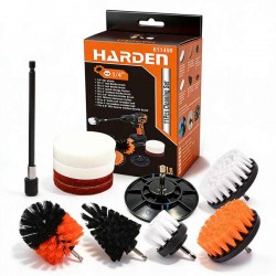 Jeu de 9 Brosses de nettoyage pour perceuses et visseuses HARDEN
